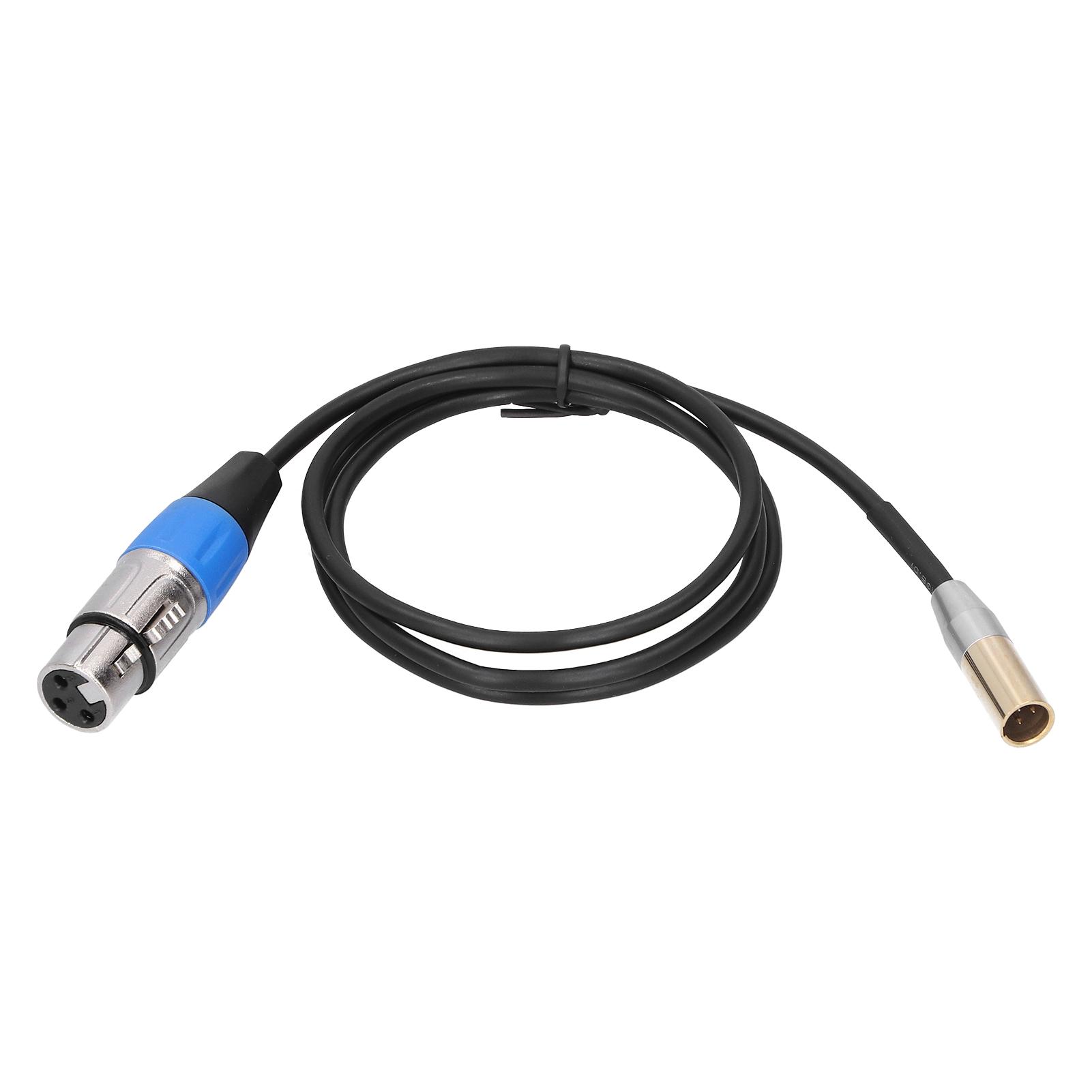 

3Pin o Кабель Mini Male to XLR Female Корпус из цинкового сплава Медная оболочка Линия поставки1 метр 1m / 3.3ft