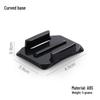 Curved & Flat Base Mounts for Action Cameras - Helmet Accessories with 3M Adhesive