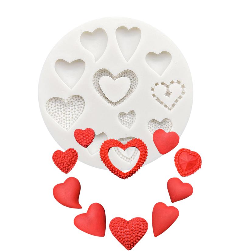 Lip Heart LOVE Shape Silicone Mold Valentine's Day Cookie Cupcake Chocolate Baking Mold Fondant Cake Decorating Tools