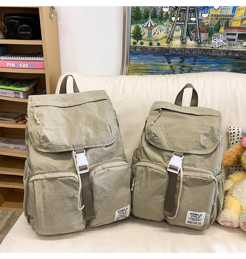 Schoolbag Lightweight School Bag Outdoor Travel Backpack 1011 New School Bag College Student Fashion Commuter Mountaineering Couple Backpack