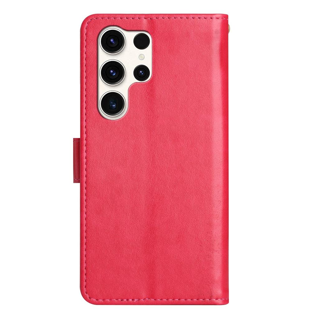 Pro pouzdro Samsung Galaxy S25 Ultra PU kůže Kryt peněženky na telefon s popruhem