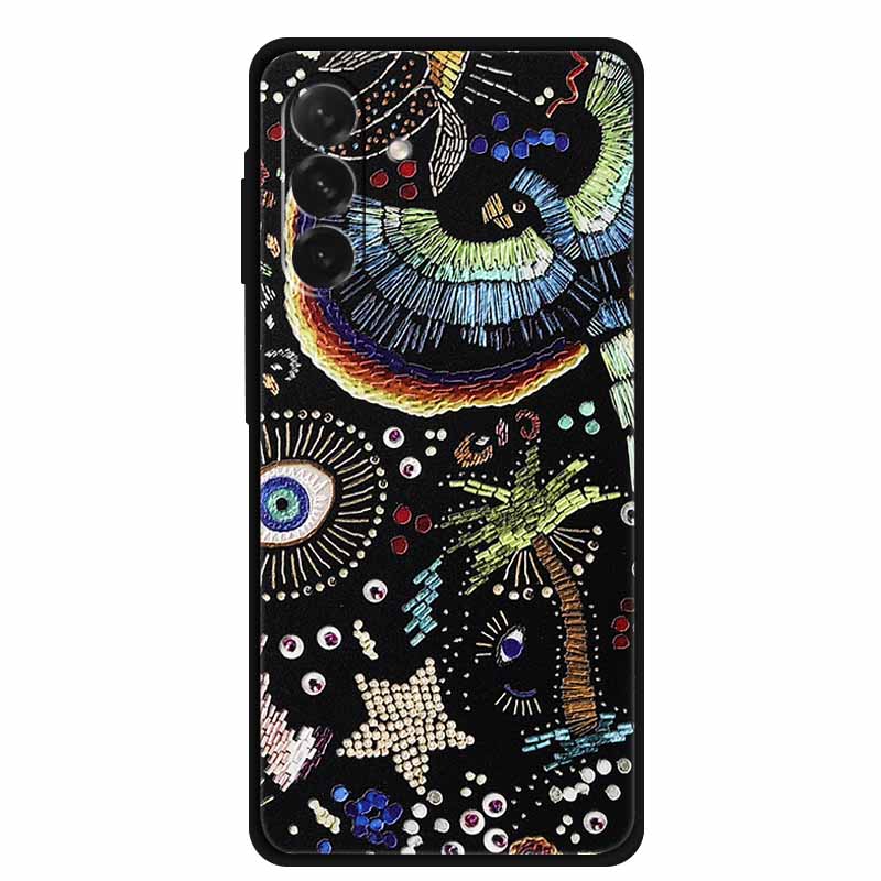 For Samsung Galaxy A56 5G Case 3D Relief Silicone Emboss Soft Protective Covers for Galaxy A26 / A36 / A56 Phone Back Cases A 56