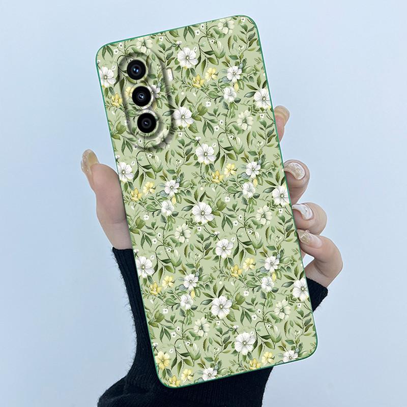 For Huawei Nova Y70 Plus Phone Case Fashion Simplicity flower Soft Matte Silicone Shell For Huawei Nova Y71 Y70 Y 70+ Back Cover
