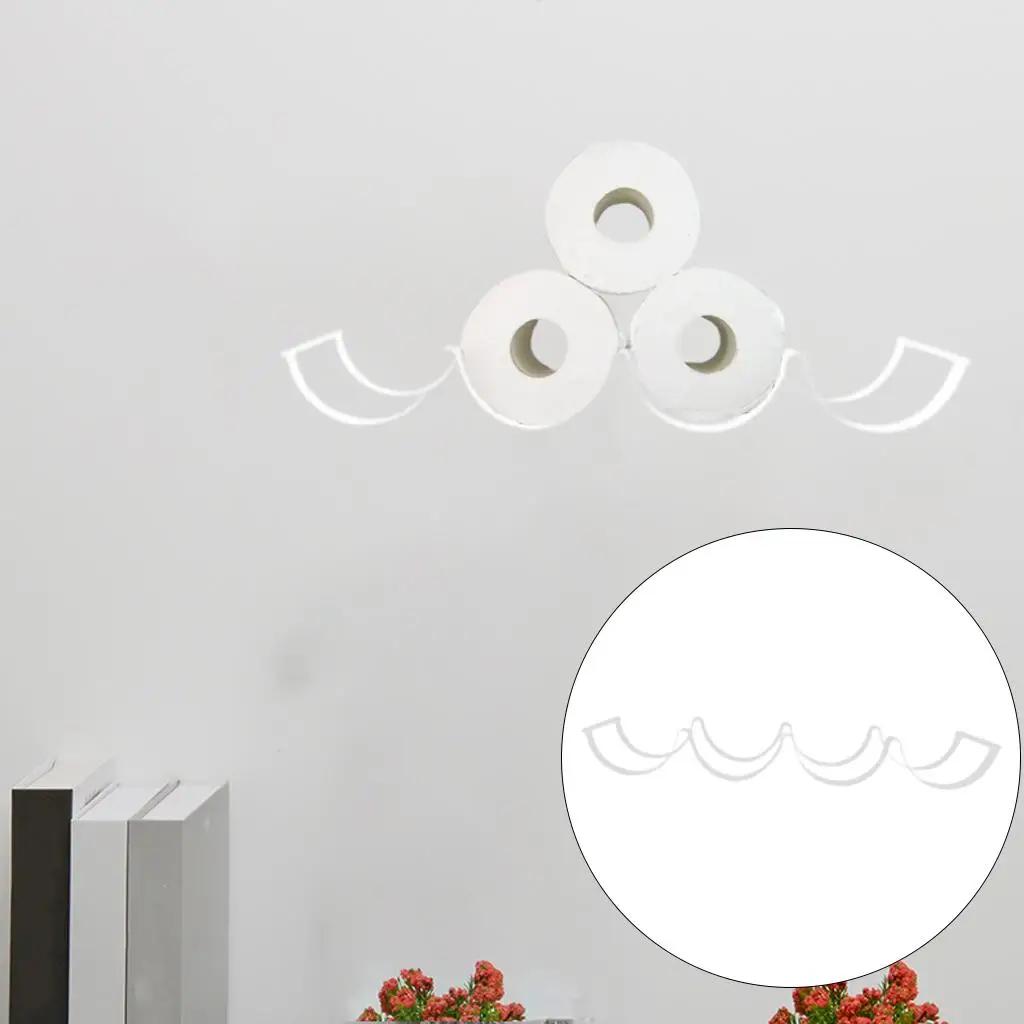 

Настенный держатель для туалетной бумаги, стойка для хранения в ванной, кухне, туалете, держатель для кухонных полотенец, вешалка для бумажных полотенец белый