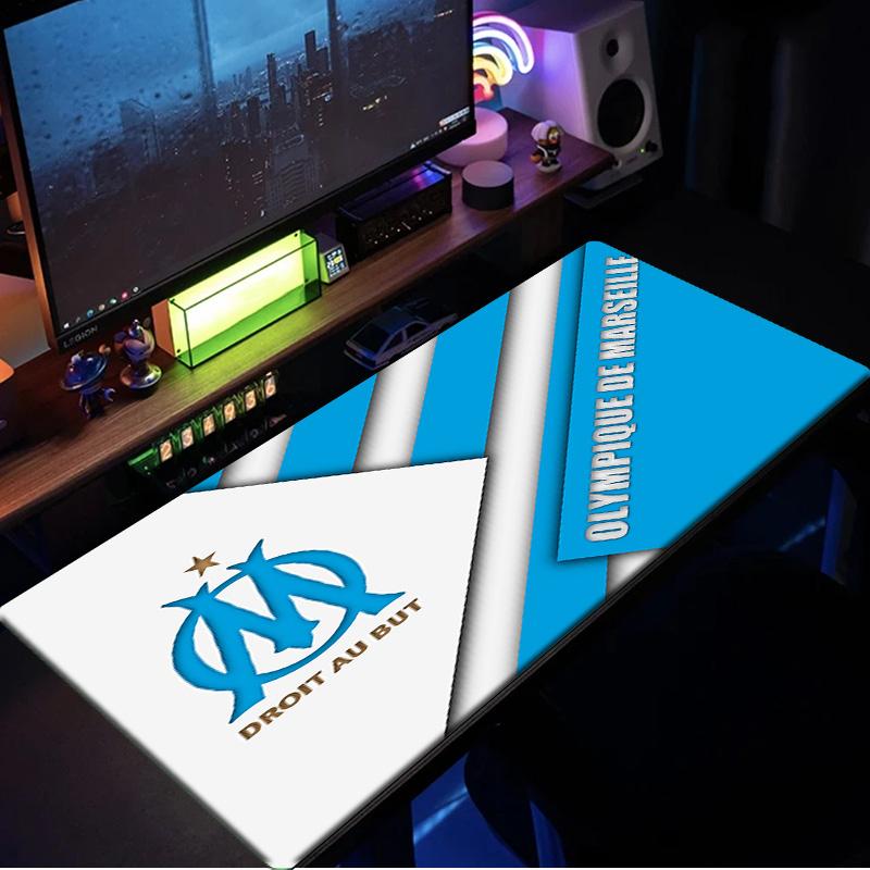 Stars Guide Olympique Marseille mouse pad, rubber base, esports desk mat, mouse pad for gamers and office use, gaming desk , easy to clean mat