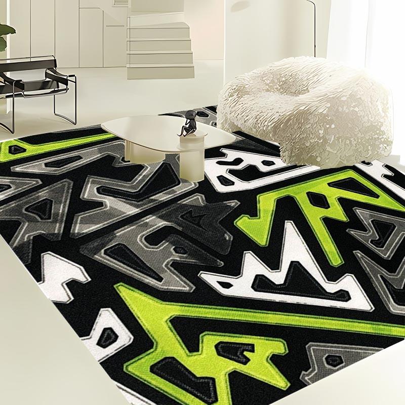 Graffiti Seamless Pattern Large Area Carpet for Living Room Bedroom Sofa Doormat Kitchen FloorTapete Anti-slip Decor Alfombra HD