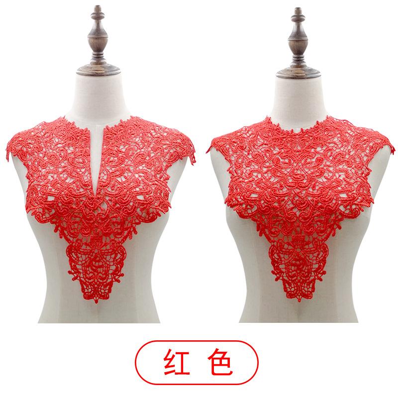 Water-Soluble Lace Collar, Polyester Silk Embroidered Corsage, Three-Dimensional Hollow Collar, Fake Collar, Front Collar And Back Collar Shawl.