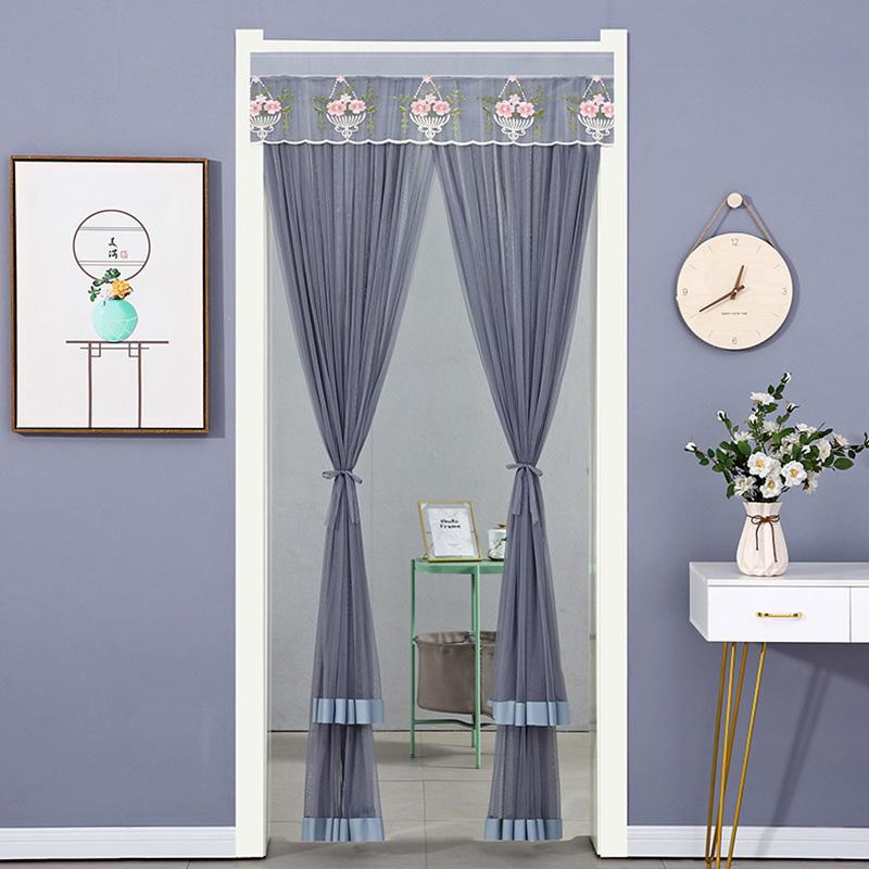 1PC Double Layer Door Net Screen Side Fly Polyester Hanging Door Curtain Mosquito Proof Summer