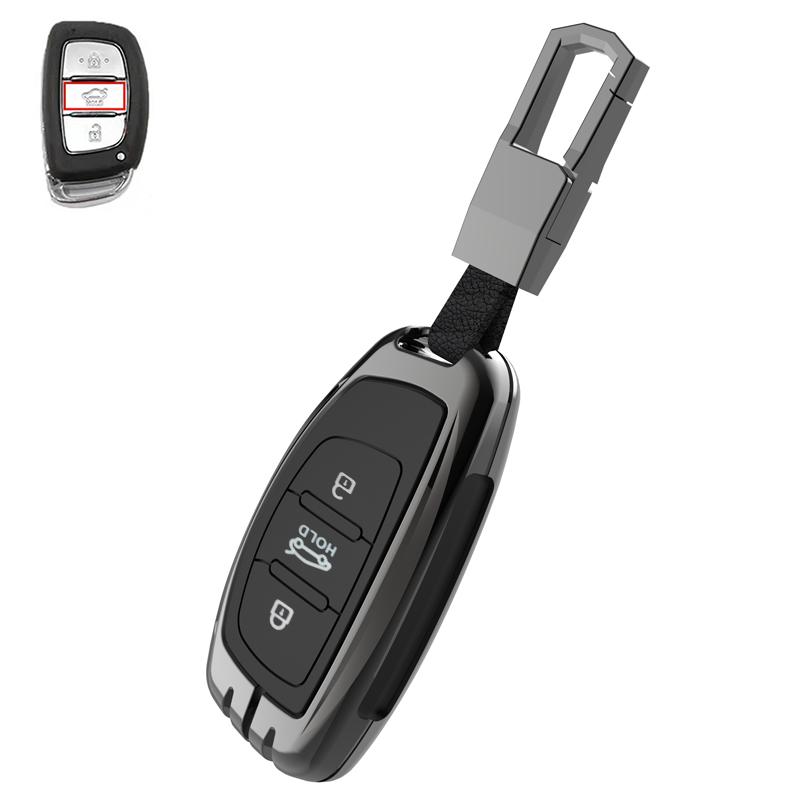 Zinc Alloy Car Key Case Cover For Hyundai i10 i20 i30 HB20 IX25 IX35 IX45 HB20 2015 High Quality Smart Key Shell Car styling