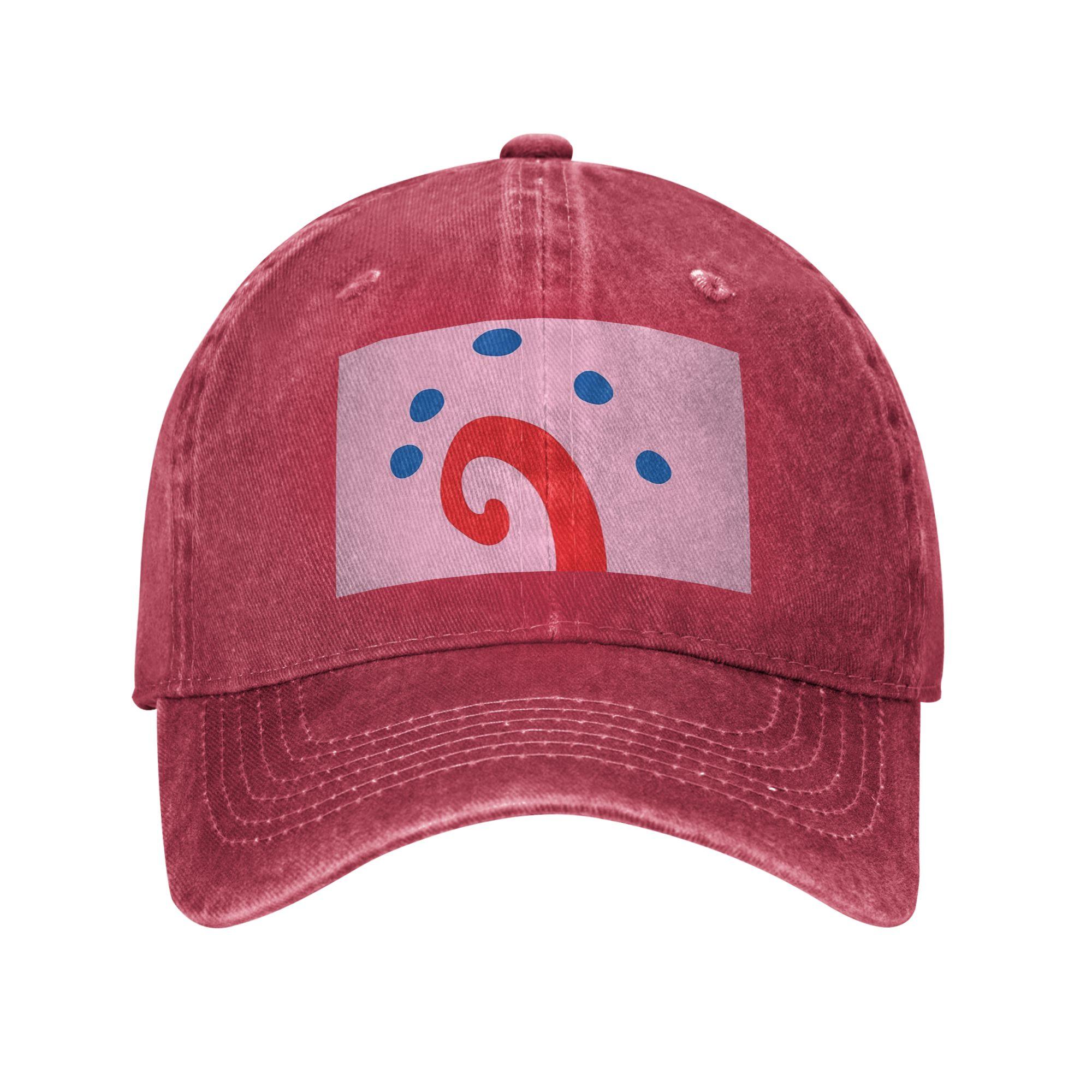 

Gary the Snail Washed Denim Cap Casual Baseball Caps Adjustable Hat Summer Unisex Baseball Hats One Size