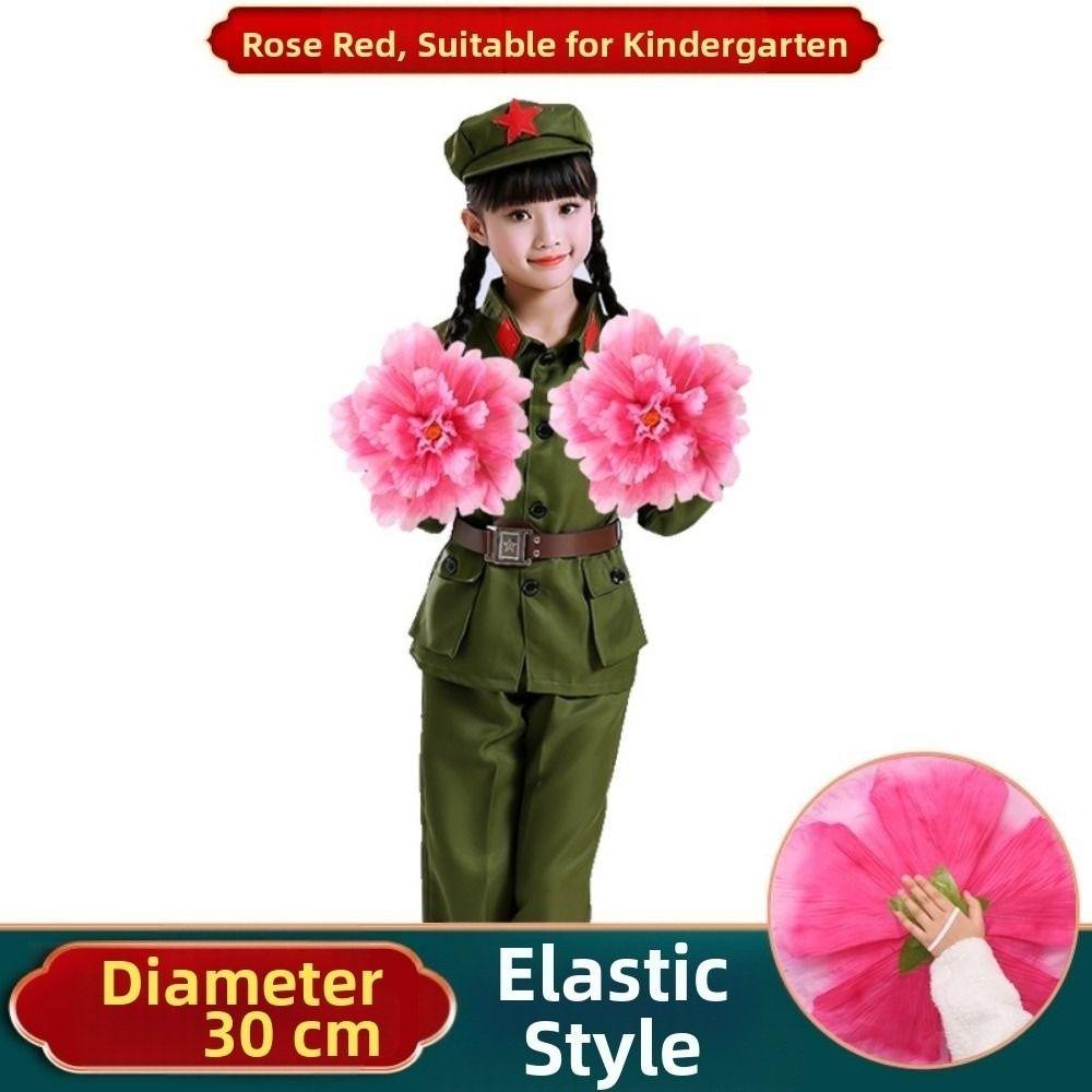 Hand held Dance Props Flower DIY Handmade Stage Art Classica Props Peony Dance Performance Props