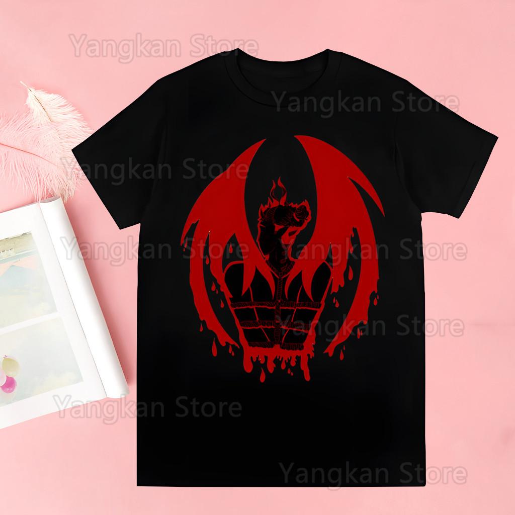 Black Clover Anime Manga Asta Yuno Trička Letní Ležérní Vintage O-výstřih Nadměrná Velikost Oblečení pro Pár Streetwear Y2k Topy