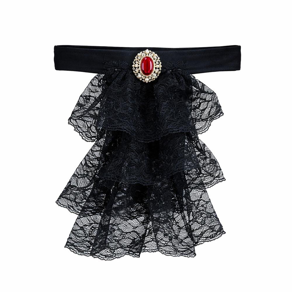 

Vintage Style Lace Jabot Collar Ruffled Costume Collar Women Accessories Neckwear Cosplay Events