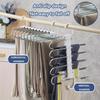 1 pc Stainless Steel Retractable Trouser Rack Folding Multi-functional Multi-layer Hanger Home Storage Clothes Drying Rack