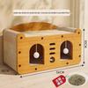 Durable Cat Bed & Scratching Post Combo: Year-Round, No-Shed, Scratch-Resistant Cat Toy & House