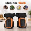 Heavy Duty Knee Pads 1 Pair Adjustable Anti Slip Work Knee Protectors Soft Foam Padding for Construction Flooring Gardening Jobs