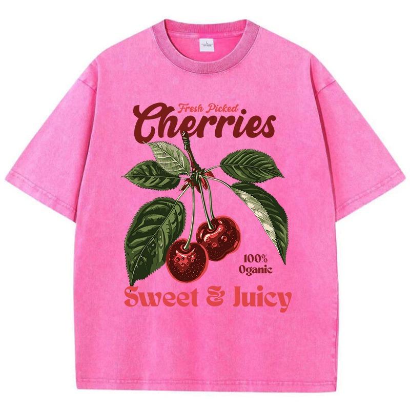 Damen Baumwolle Gewaschene T-Shirts Mode Locker O-Ausschnitt T-Shirts Die Ankunft von Aliens Druck Kurzarm Sommer Damenbekleidung