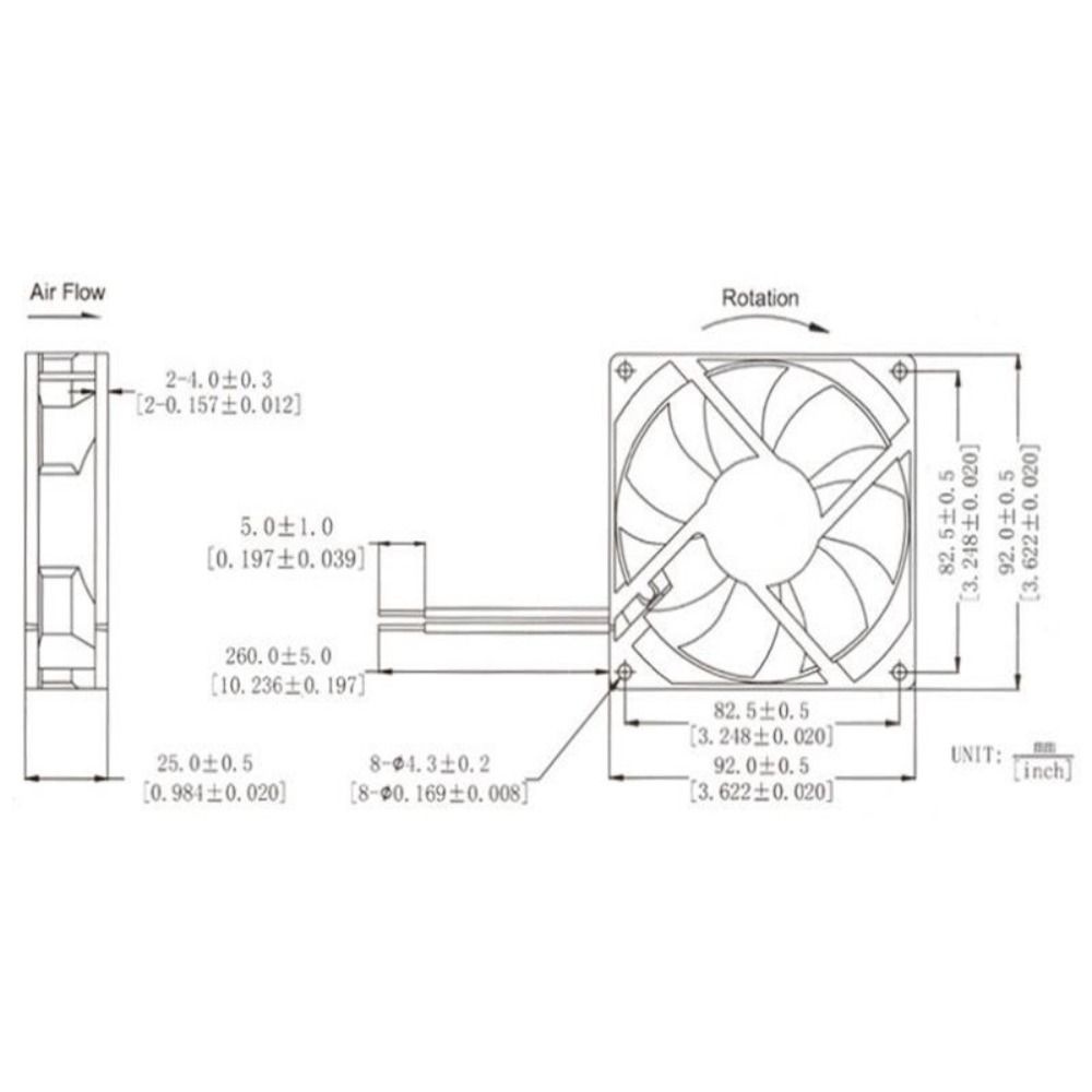 9CM 24V 0.30A 4500RPM Welding Machine Cooling Fan Welding Machine Fan  for YTD249225S04501