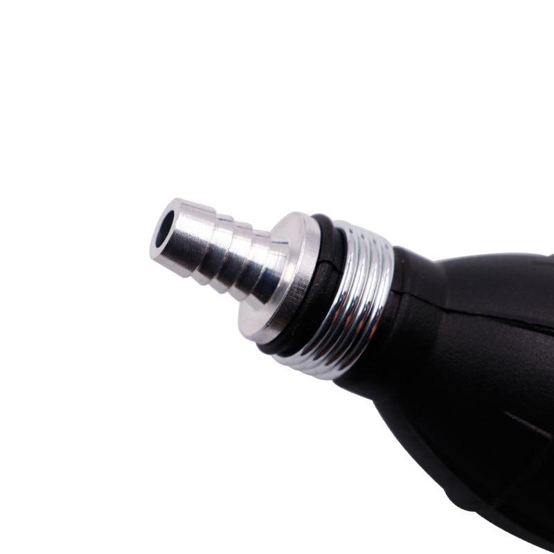 Pompa del Carburante Manuale 6mm 8mm 10mm 12mm Gomma Nera Alluminio Mano Olio Benzina Liquido Pompa di Trasferimento