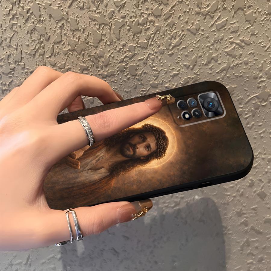 Creative Jesus Art Phone Cover Case for Xiaomi Redmi Note 14 9 8 7 14C A3 A4 A5 A1 12C 13C 10 12 11 K80 13 Pro Plus A2 K40 A1