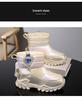 Children's Winter Snow Boots - Fleece-lined, Thick, Warm Cotton, Outdoor Steel Claw Design for Boys and Girls