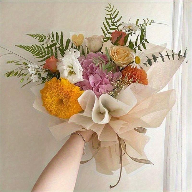 38 Sheets/Bag, Gift Bouquet Packaging Lining Paper Flower Art Bag Flower Paper Korean Extract Milk Flower Wrapping Paper, Wrapping Paper