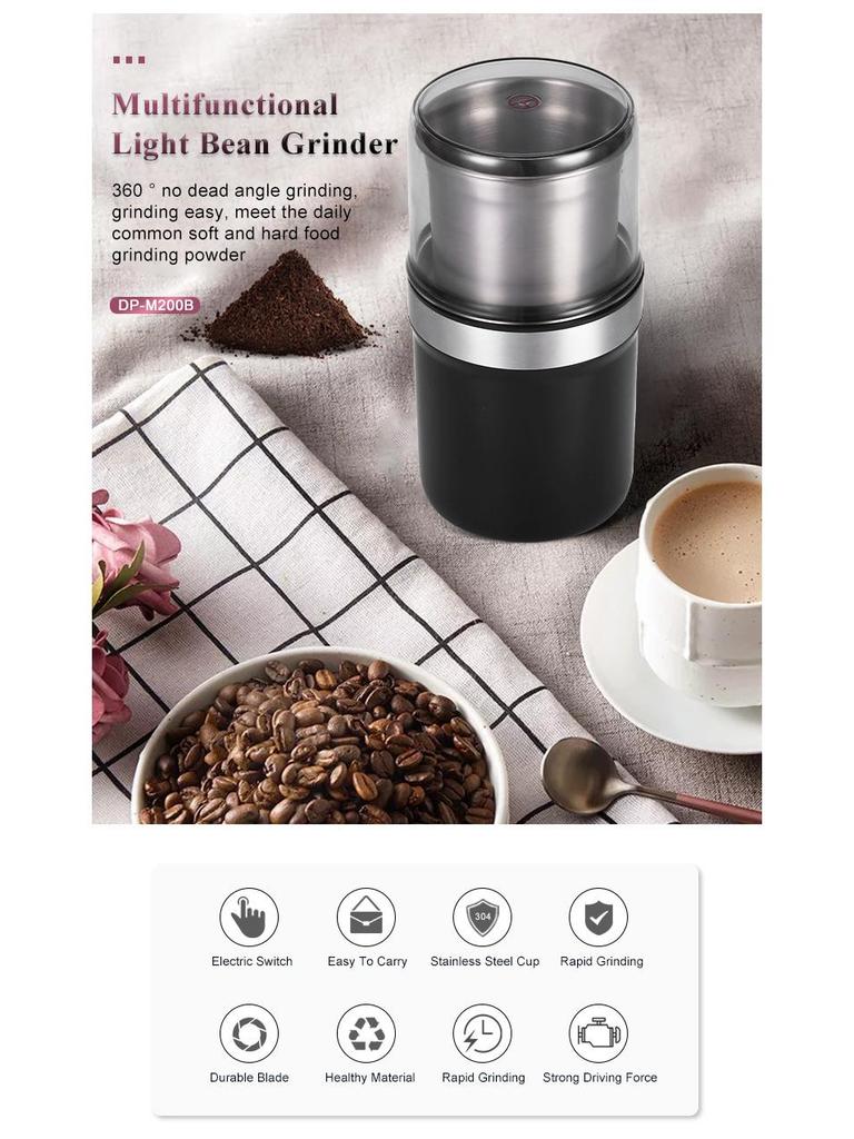Top-Rated 200W Household Coffee & Grain Grinder (110V/220V)
