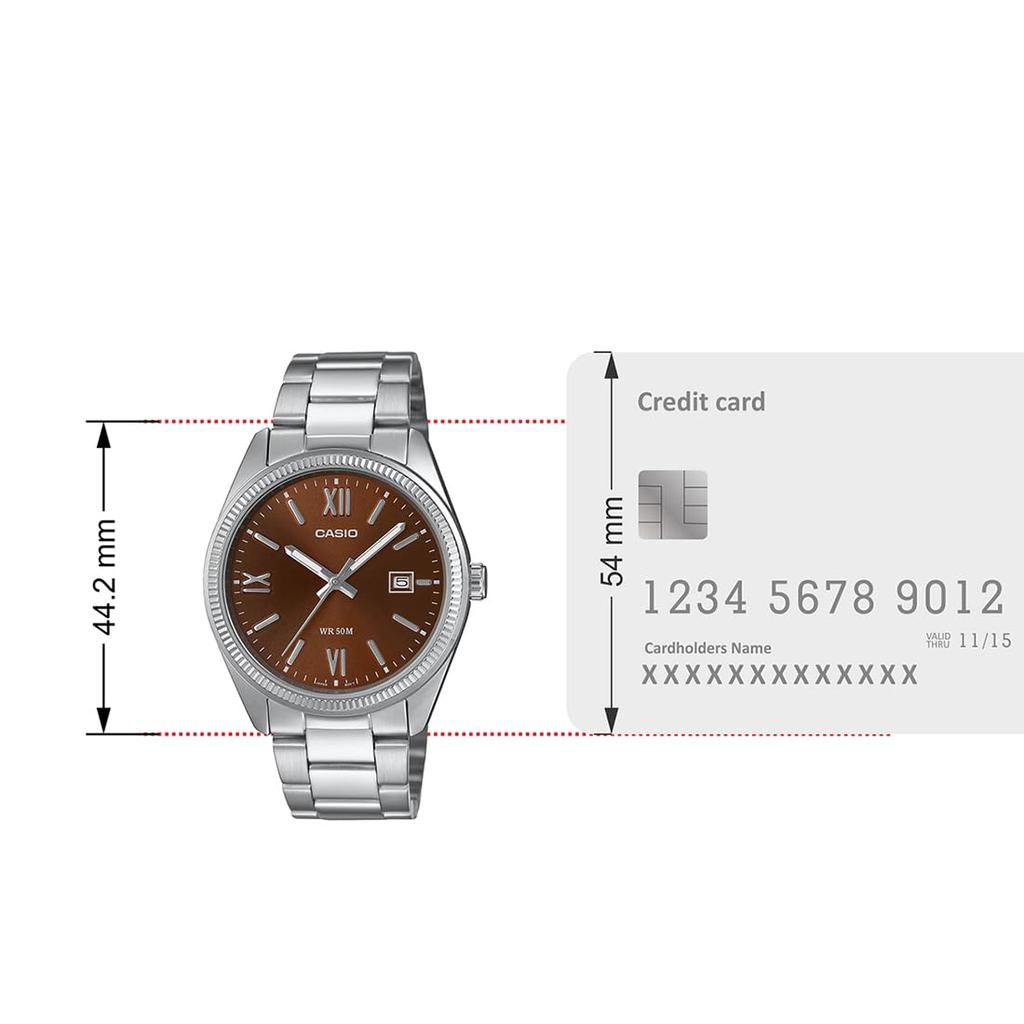 Casio Casual Watch Modern MTP-1302DD-5AVDF, Red, Modern, Red,