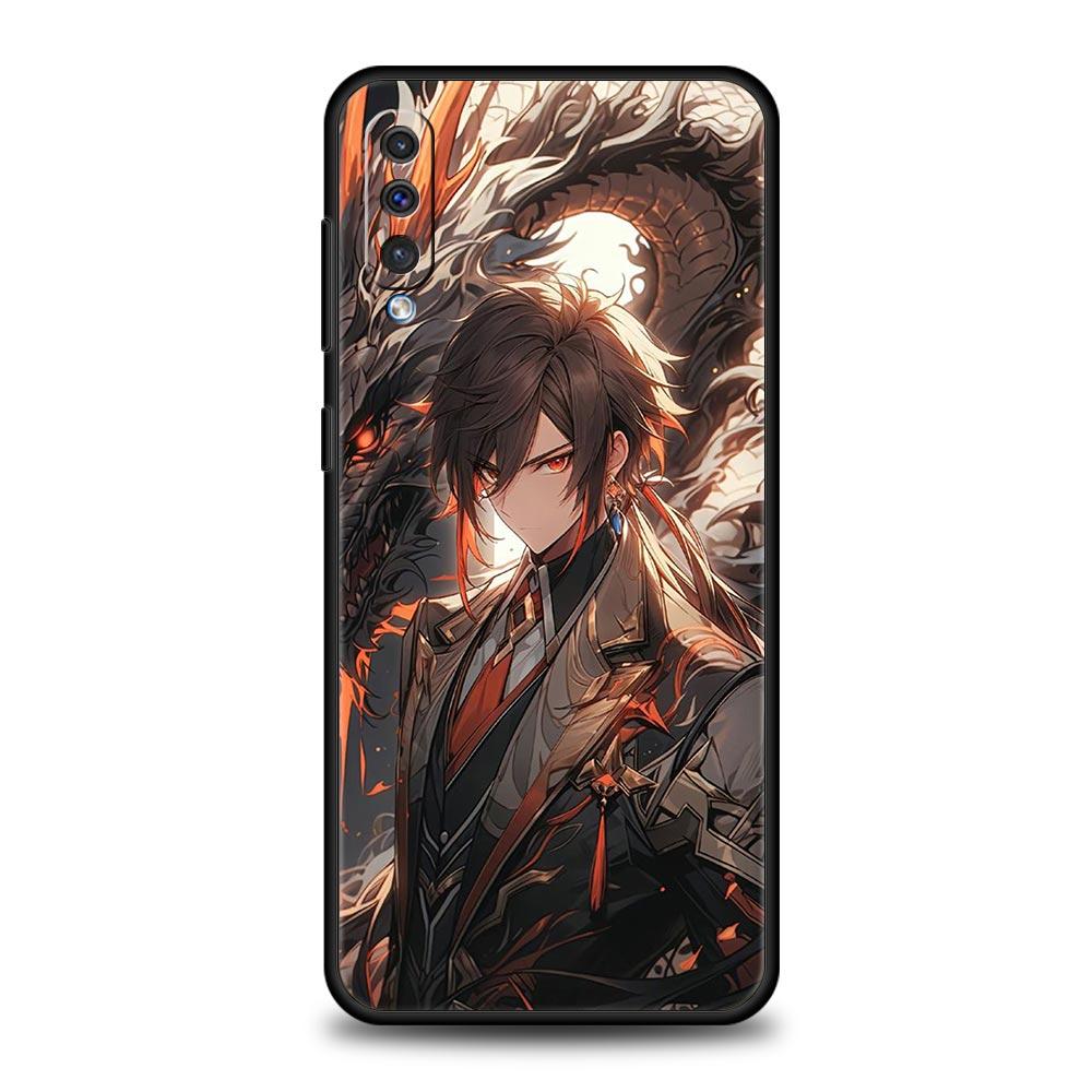 Genshin impact Genshin Zhongli Pouzdro pro Samsung A24 A12 A14 A32 A50 A70 A20E A20S A10S A22 A30 A40 A34 A54 A42 A52 5G A04s Kryt