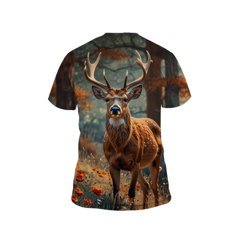 Men's 3D All-Over Print T-Shirt - Meditating Elephant Deity on for Lotus with Radiant Aura,