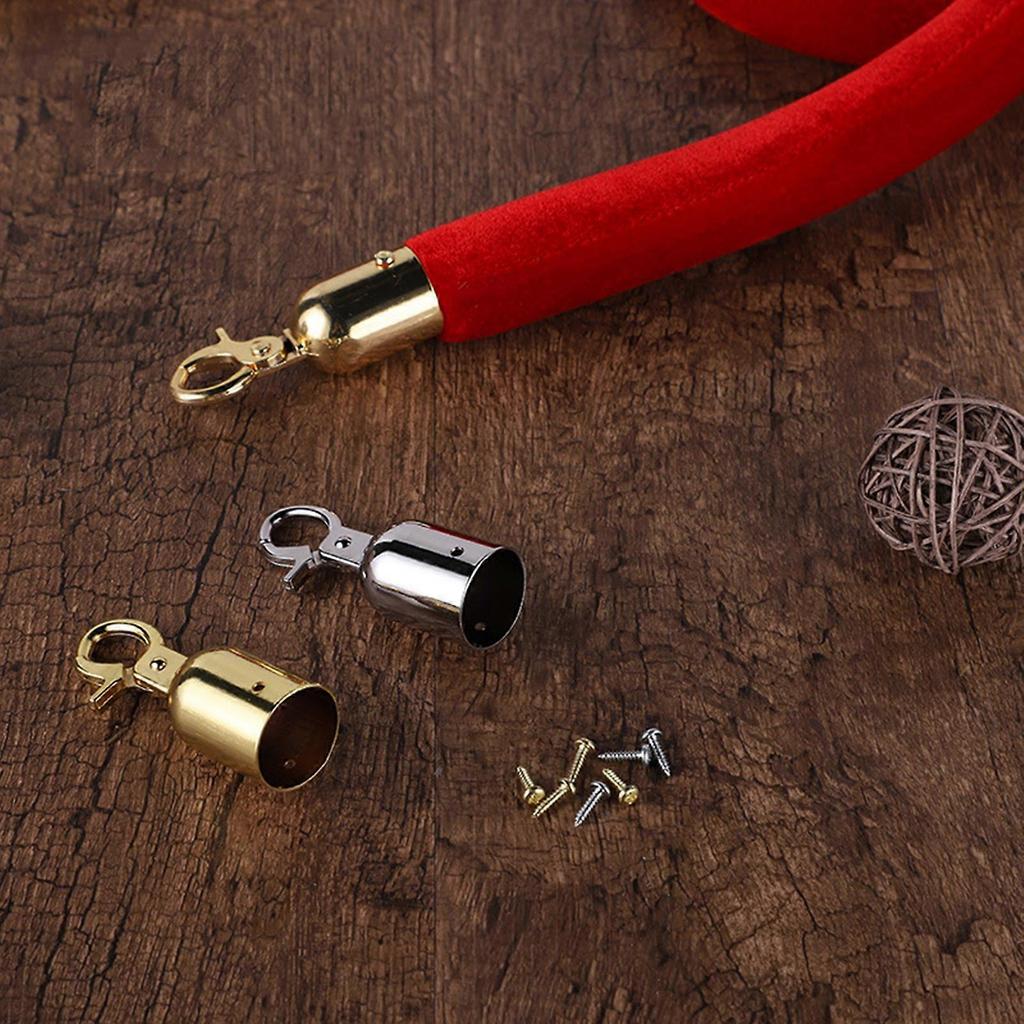 Pack of 2 Sturdy Stainless Steel Cord Stoppers Convenient for Ensuring Stability of Outdoor Decking and Fence Rope  Silver