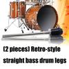 2 Pieces Traditional Design Metal Drum Legs Providing Secure Support For Various Drum Types In Professional Music Settings