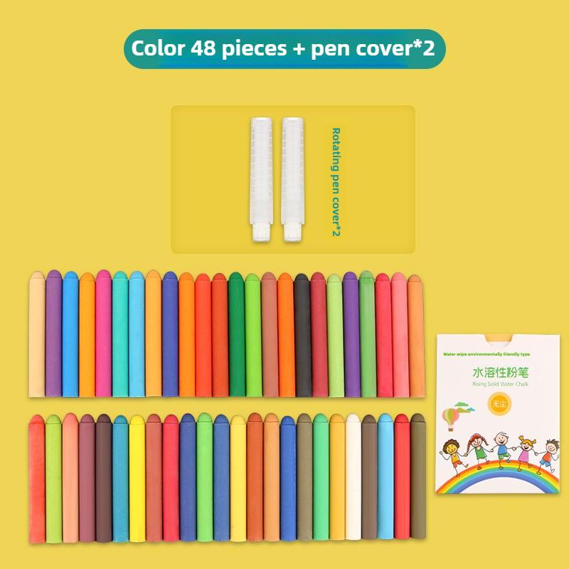 48/6 PCS Dust Free Solid Non-toxic Water Colorful Chalk Markers Whiteboard Blackboard Drawing Pens School Supplies Stationery