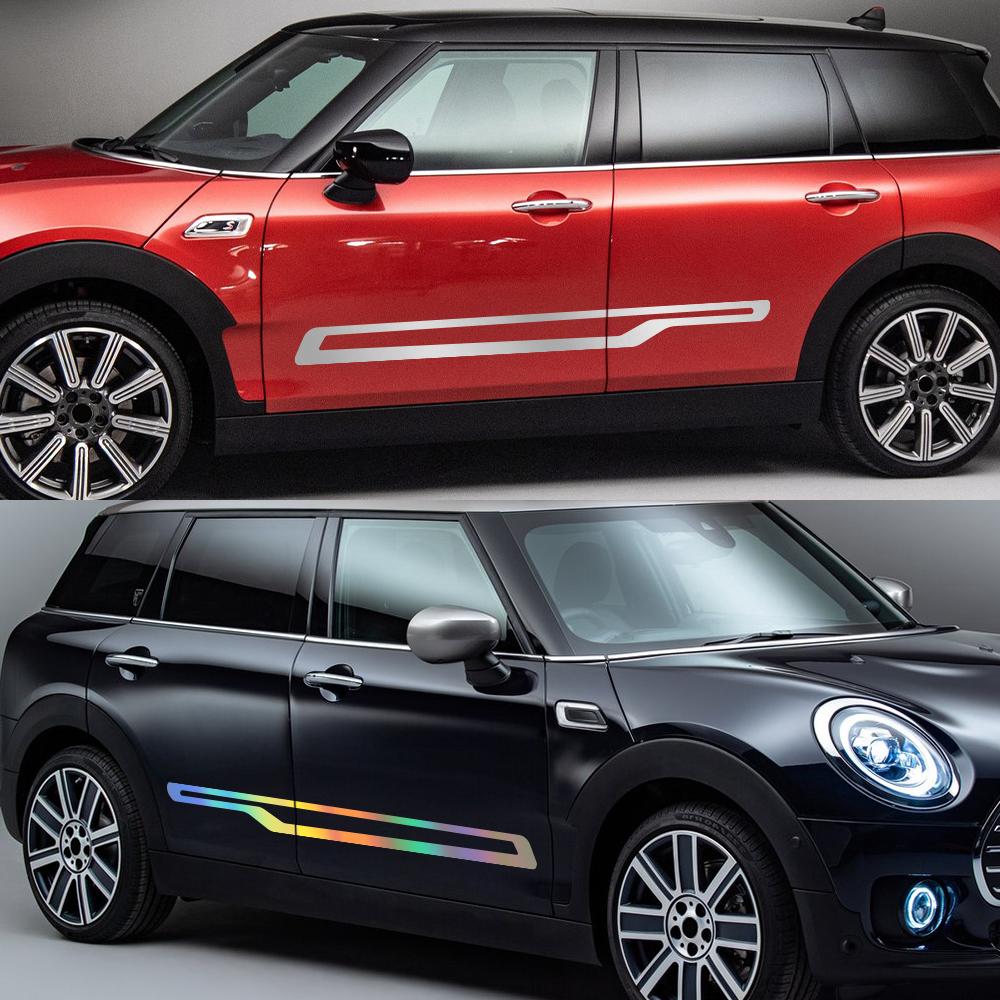 For MINI Stripe Car Door Side Stickers Kit Wrap Vinyl Cover Waterproof Vehicles PVC Stickers Exterior Car Accessories