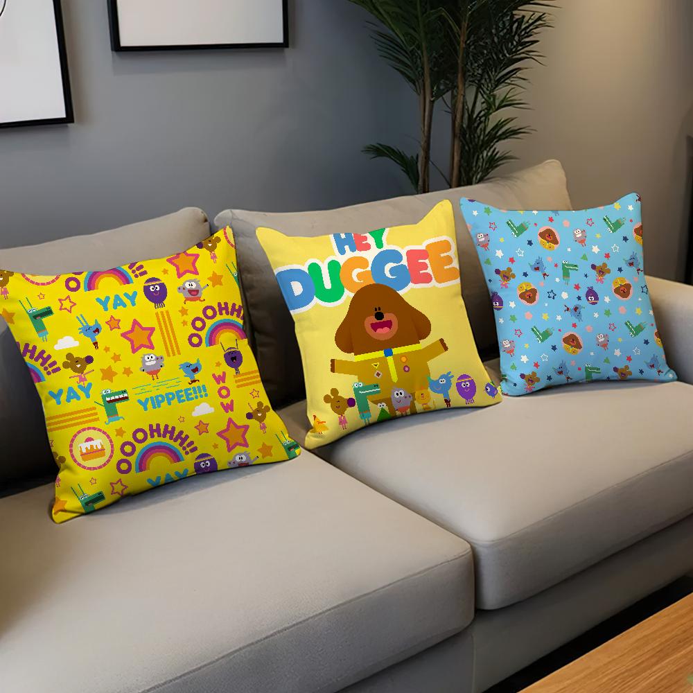 Cartoon Hey d-Duggees Cute Cozy Soft Pillow Case for Sofa Living Room Home Office Decor Protective Covers