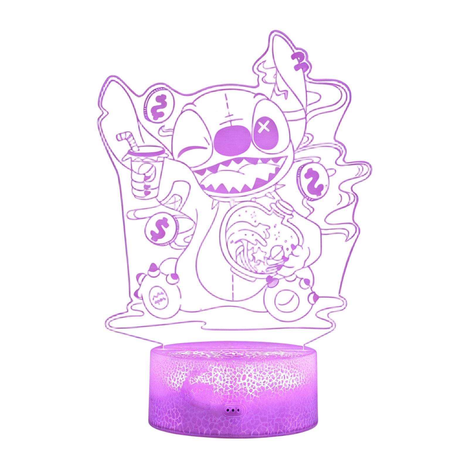 

Cartoon Creative 3D Night Light Bedside Table Lamp Night Light One Size