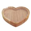 Heart Shaped Storage Box Transparent Acrylic Panel Wooden Display Case for Jewelry Coin Saving 20x18