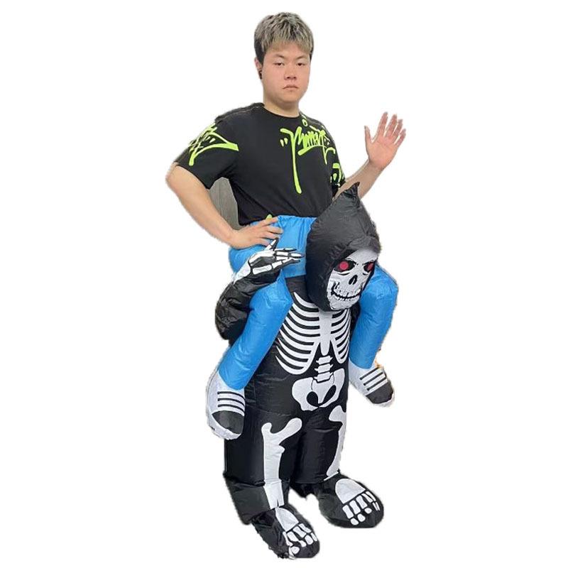 Inflatable Alien Carry-Me Costume for Halloween and Parties