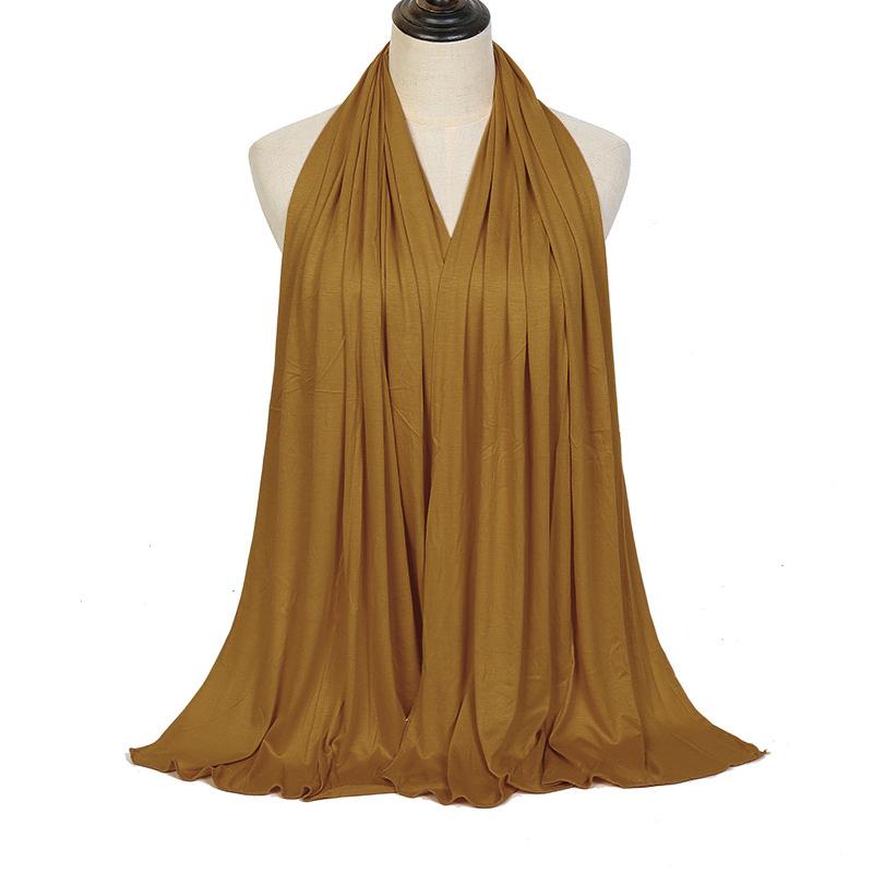 Premium Modal Cotton Jersey Hijab Scarf Muslim Long Shawl Women Plain Soft Turban Tie Head Wraps Africa Female Headband 170X60Cm