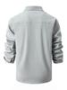 Men's European Size Washed Stretch Cotton Long Sleeve Casual Business Shirt