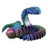 Funny 30cm 3D Printed Snake Decoration 3D Printed Animals Desk Accessories Room Decor Office Table Funny Snake Year Ornament
