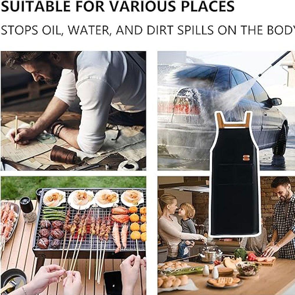 

2 шт., 79*68 см, черный висячий фартук без рукавов, многоразовые домашние фартуки