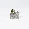 Natural Peridot Ring, 925 Sterling Silver Ring, Adjustable Ring, Statement Ring, Bohemian Ring, August Birthstone Ring, Gift For Her