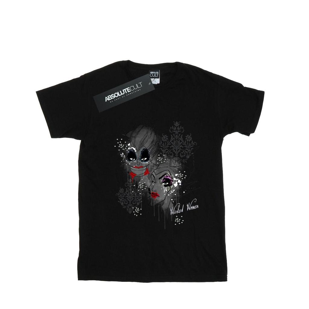 Disney Womens/Ladies Villains Wicked Women Cotton Boyfriend T-Shirt