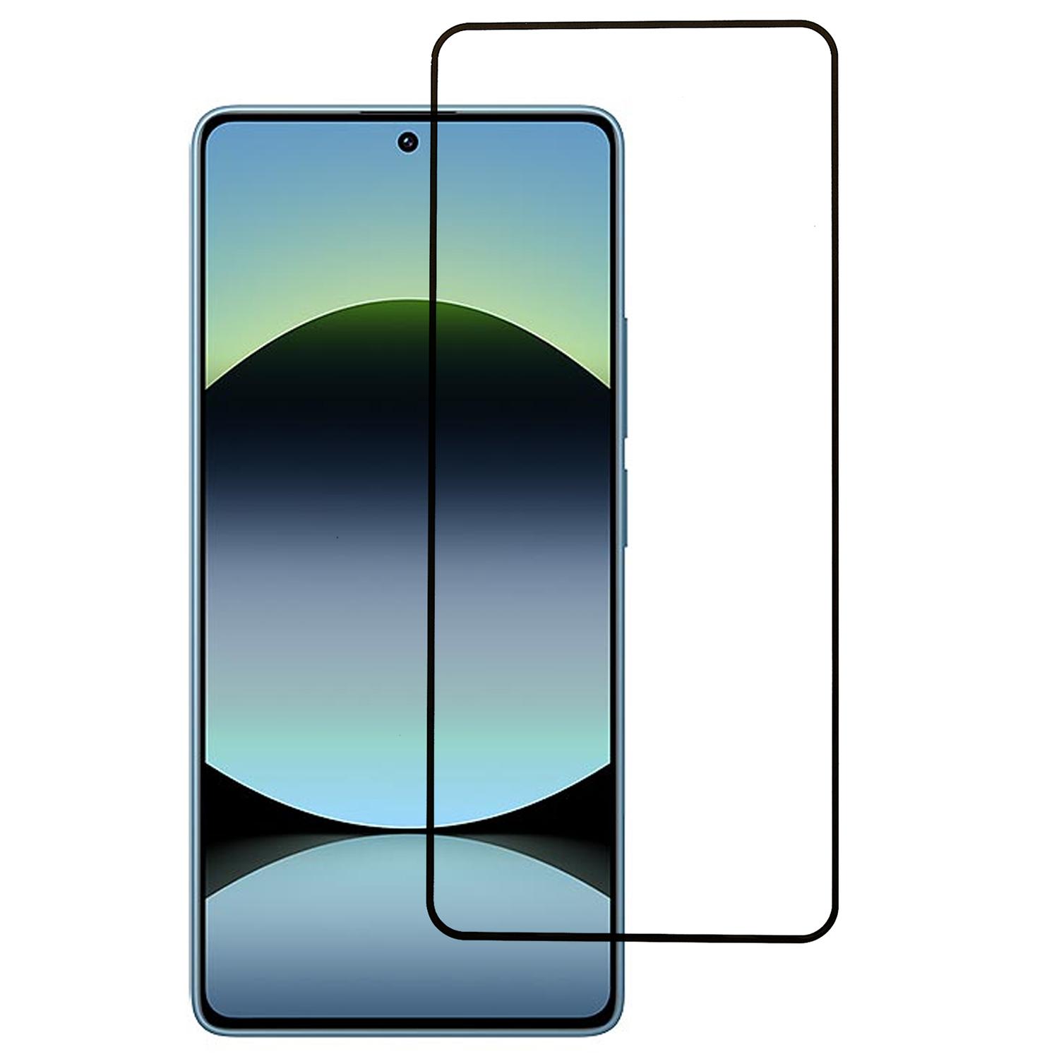 

For Xiaomi Redmi Note 14S 4G Front Screen Protector Silk Printing Full Glue Tempered Glass Screen Film As Shown A