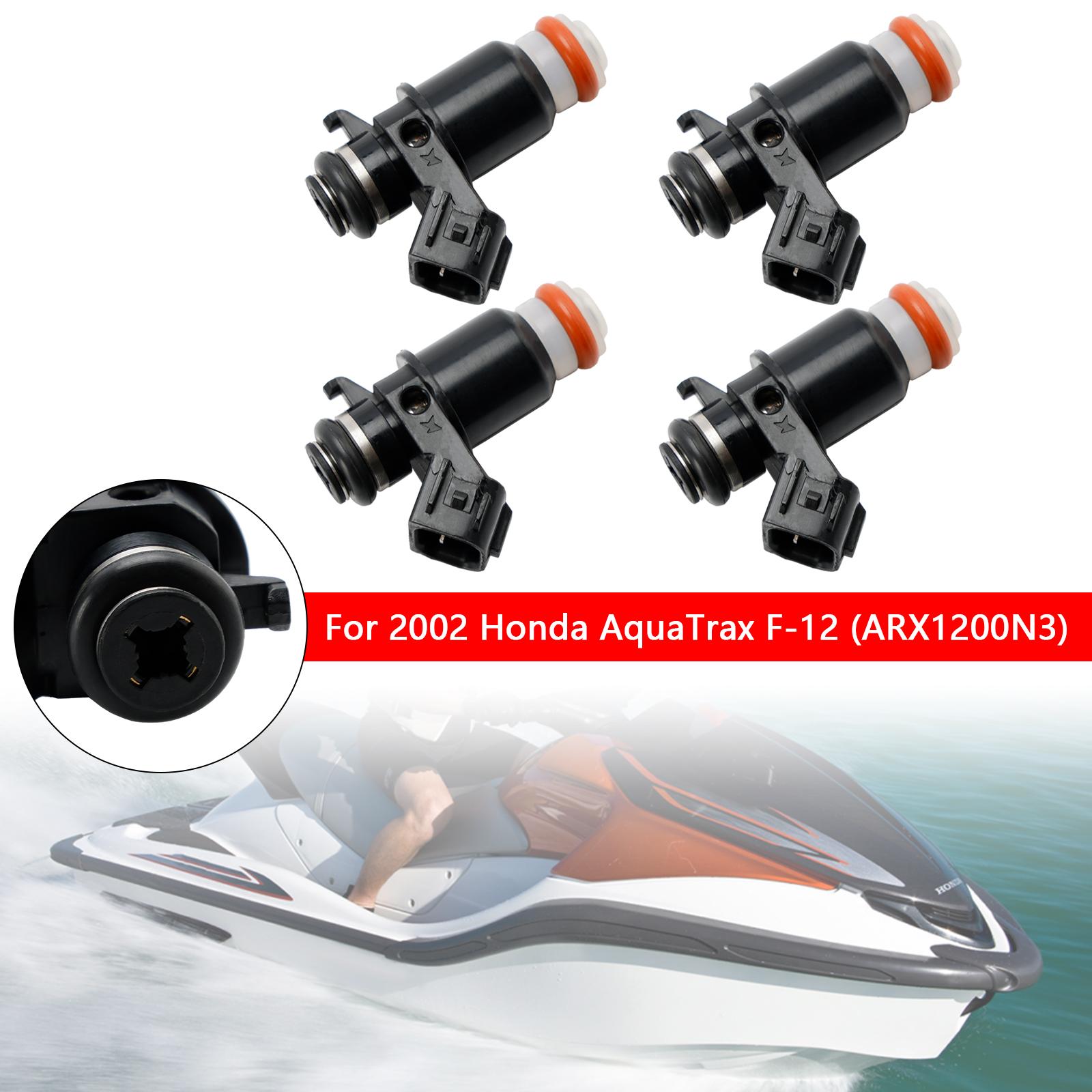 

4PCS 16450-HW1-672 Fuel Injectors For Honda AquaTrax F12 F12X 02-07 R12 R12X 03-07