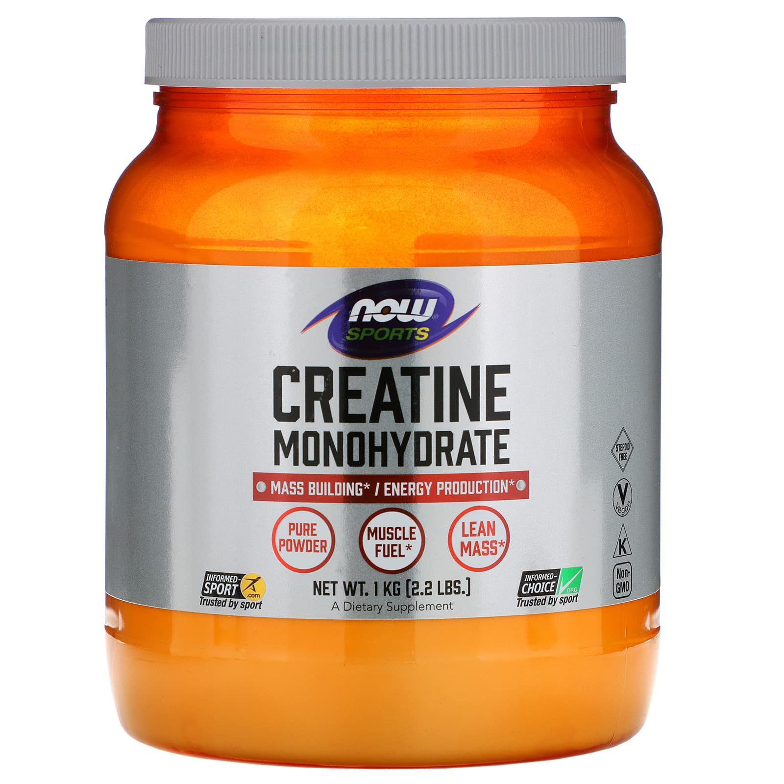 

Sports, Creatine Monohydrate, 1Kg(2.2Lbs)