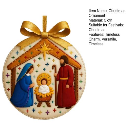 Handmade Felt Christmas Ornaments Non-woven Fabric Decor Decor for Tree And Home Classic Holiday Gift Festive Party Supplies