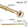 WKCS-45070 Construction Screws (250)