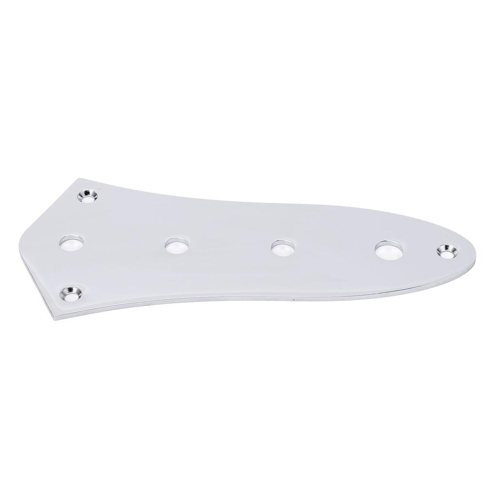 Jazz Bass Control Plate 4 Hole Blank Steel Metal Replacement for Electric Guitar